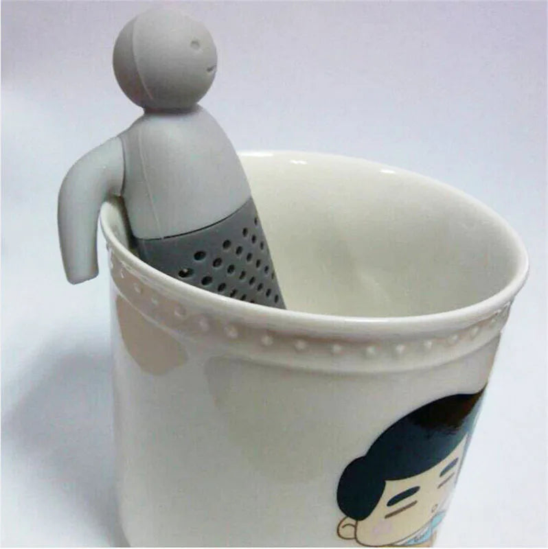 Infusor de té de silicona, muñeco