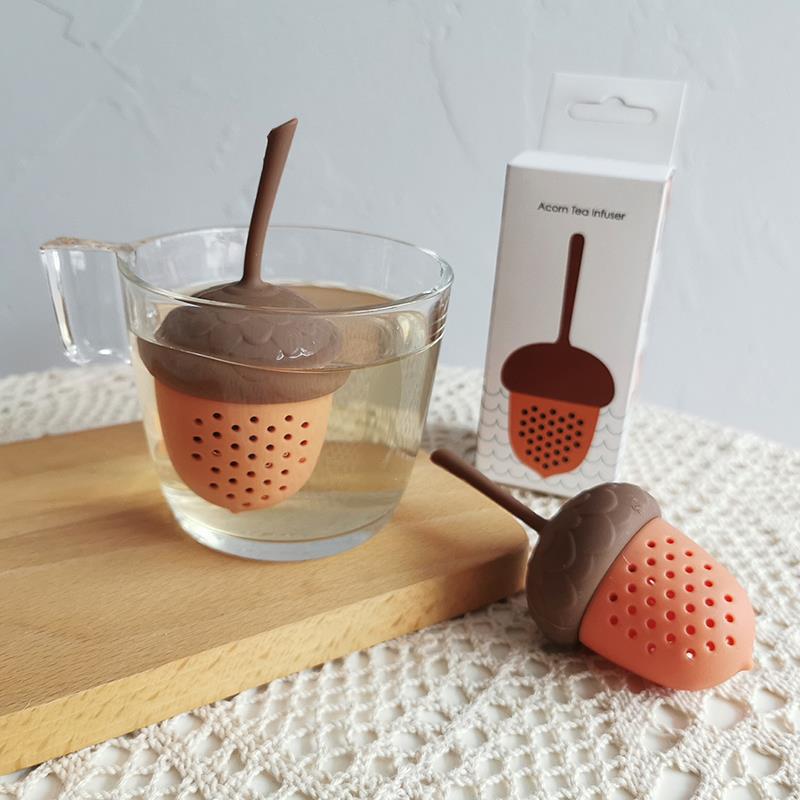 Infusor de té silicona, bellota