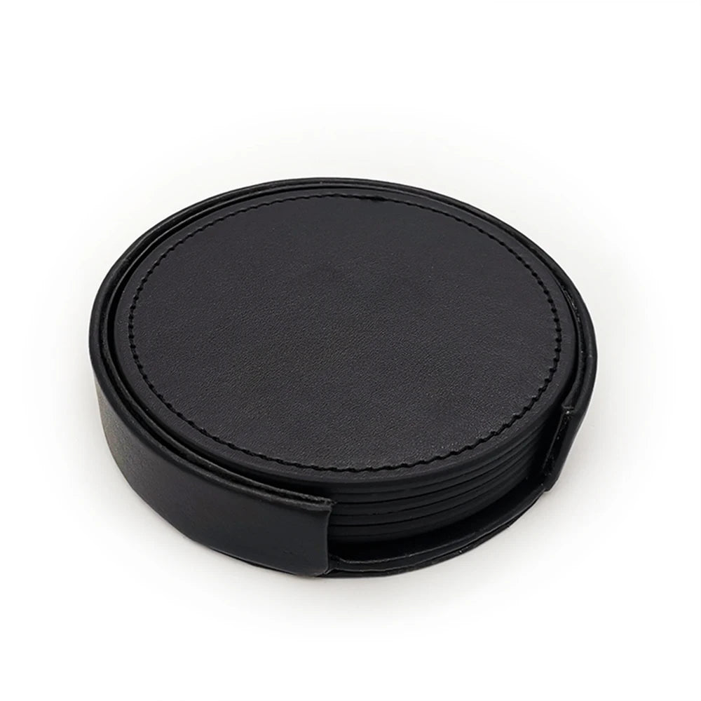 6 Posavasos cuero