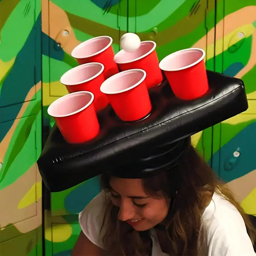 Juego inflable beer hat