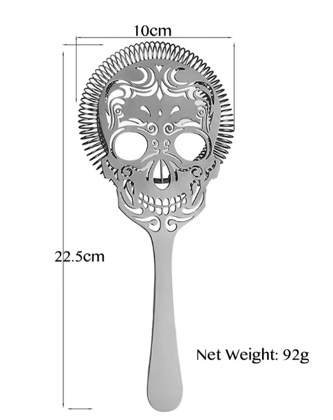 Colador cócteles diseño de calavera