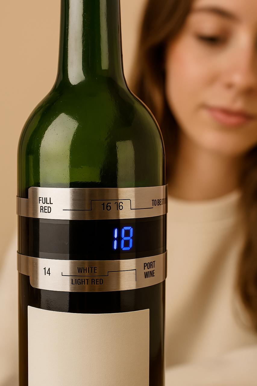 Termómetro de cuello de vino