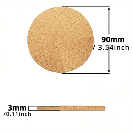 10 Posavasos de corcho