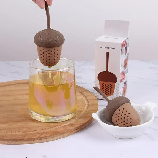 Infusor de té silicona, bellota