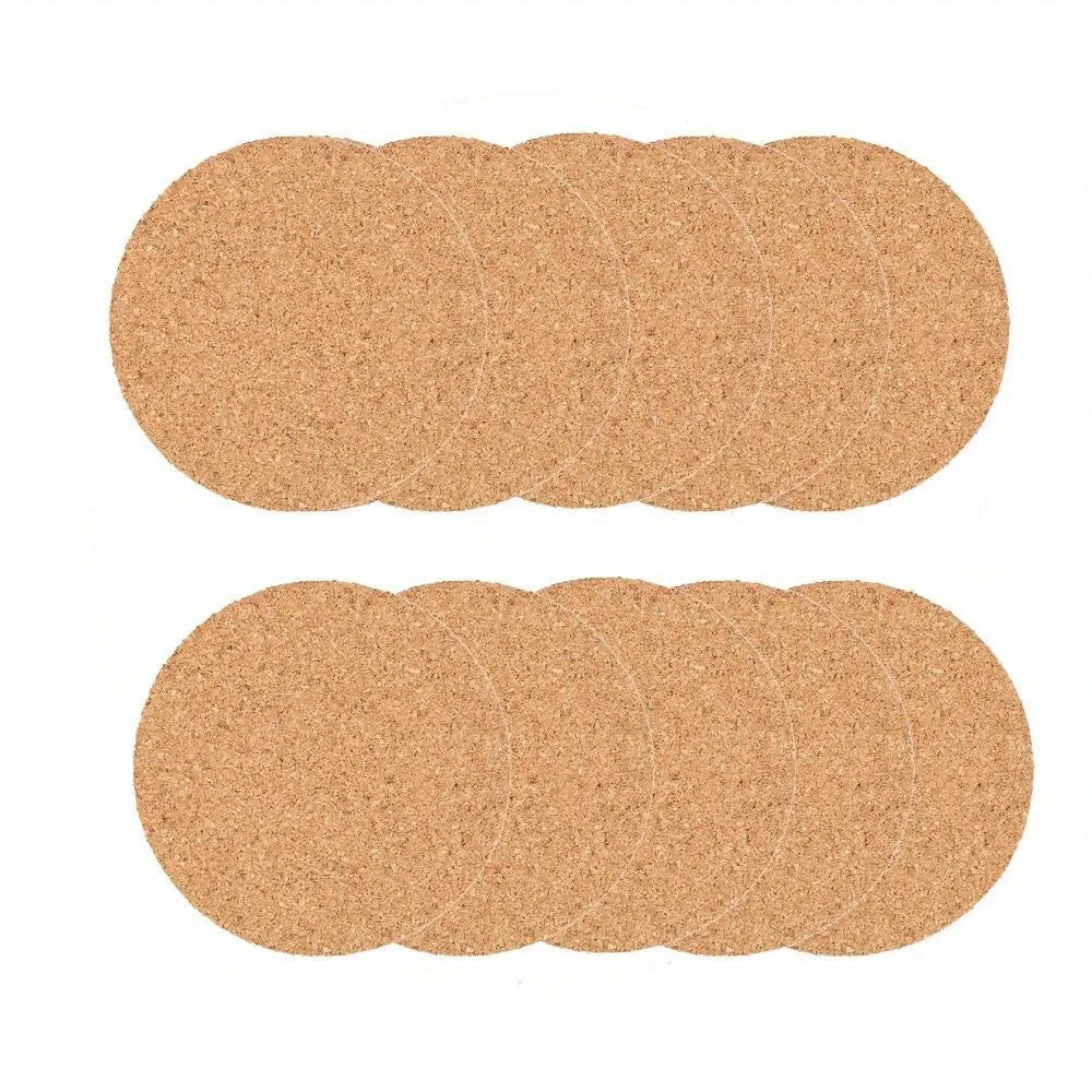 10 Posavasos de corcho